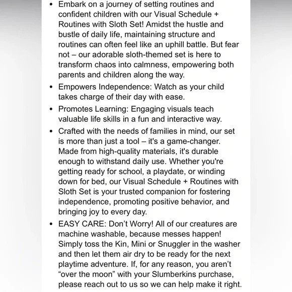 Slumberkins Sloth Routine Set - Picture 11 of 11